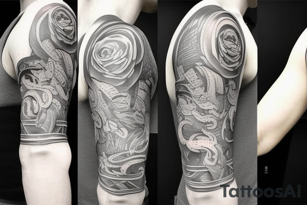 2020 with cut lines tattoo idea