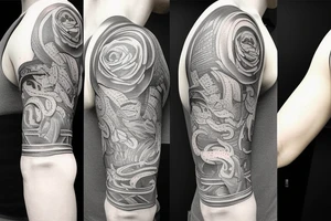 2020 with cut lines tattoo idea