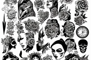 2020 with cut lines tattoo idea
