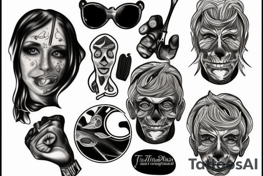 treacher collins syndrome tattoo idea