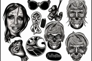 treacher collins syndrome tattoo idea