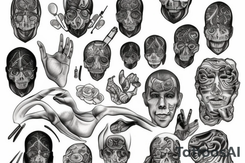 treacher collins syndrome tattoo idea