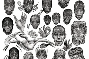 treacher collins syndrome tattoo idea