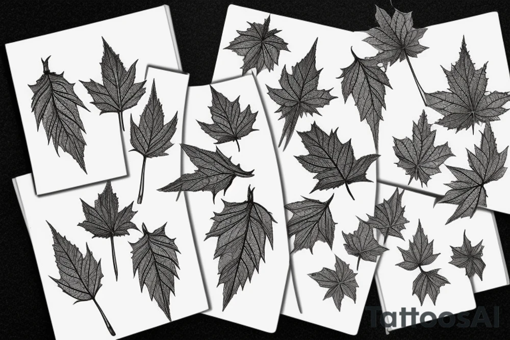 maple seed in a book tattoo idea