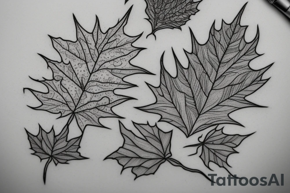 maple seed in a book tattoo idea