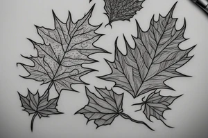 maple seed in a book tattoo idea