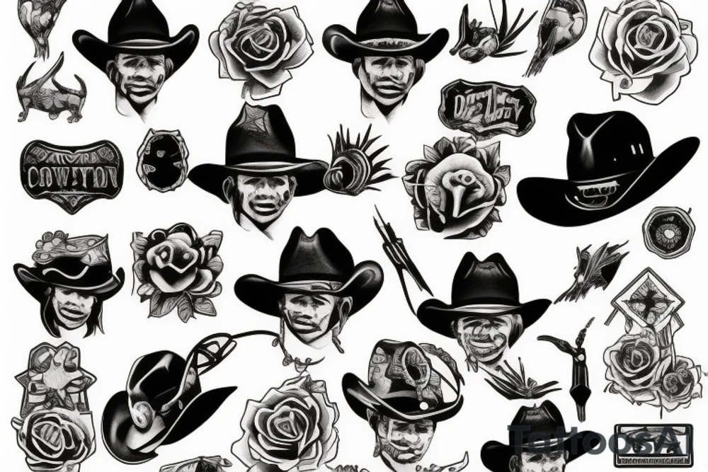 cowboy tattoo idea