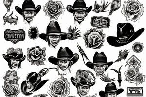 cowboy tattoo idea