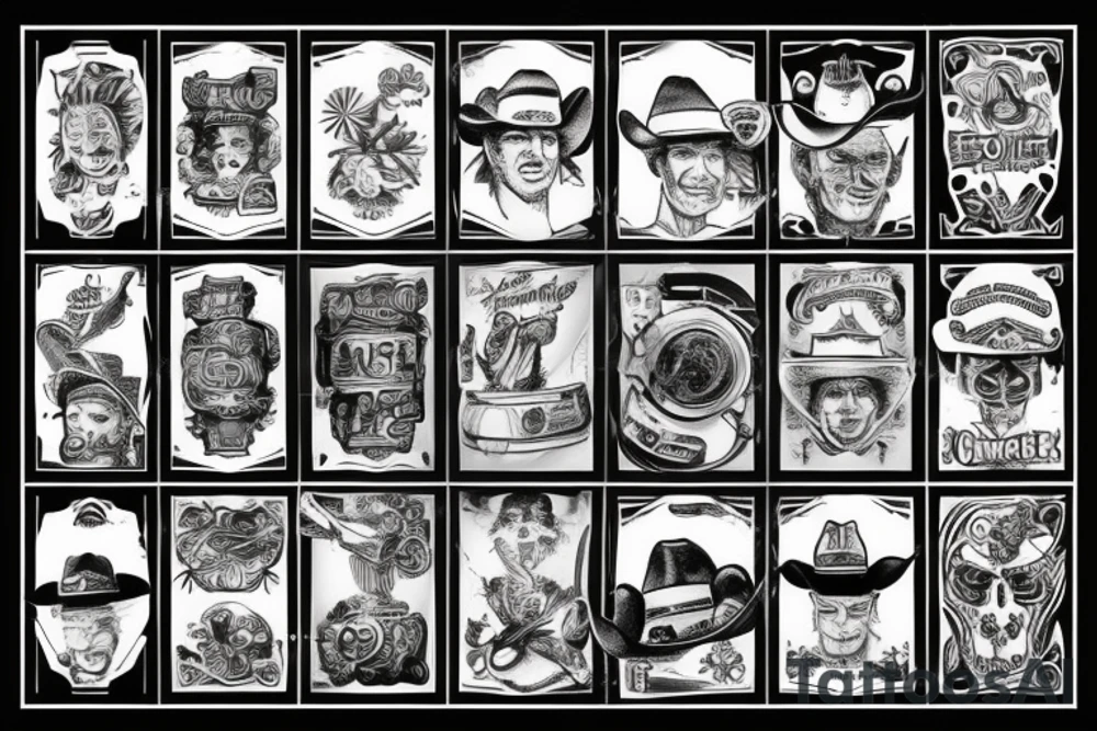 cowboy tattoo idea