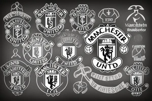 Manchester united logo with pistons and anchor tattoo idea