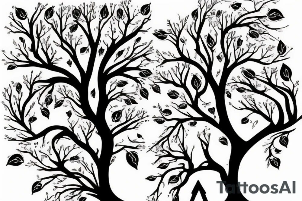 Pone tree tattoo idea