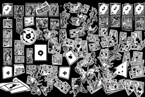 “Hands up in the fire, burn, burn, burn, burn” casino, hands raised, flame, pair of dice with double 4’s, 44 44 tattoo idea