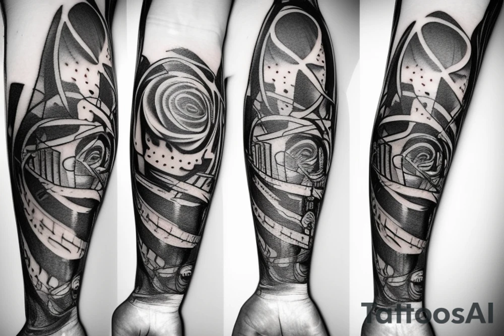 Guitar music life tattoo idea
