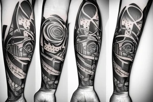 Guitar music life tattoo idea