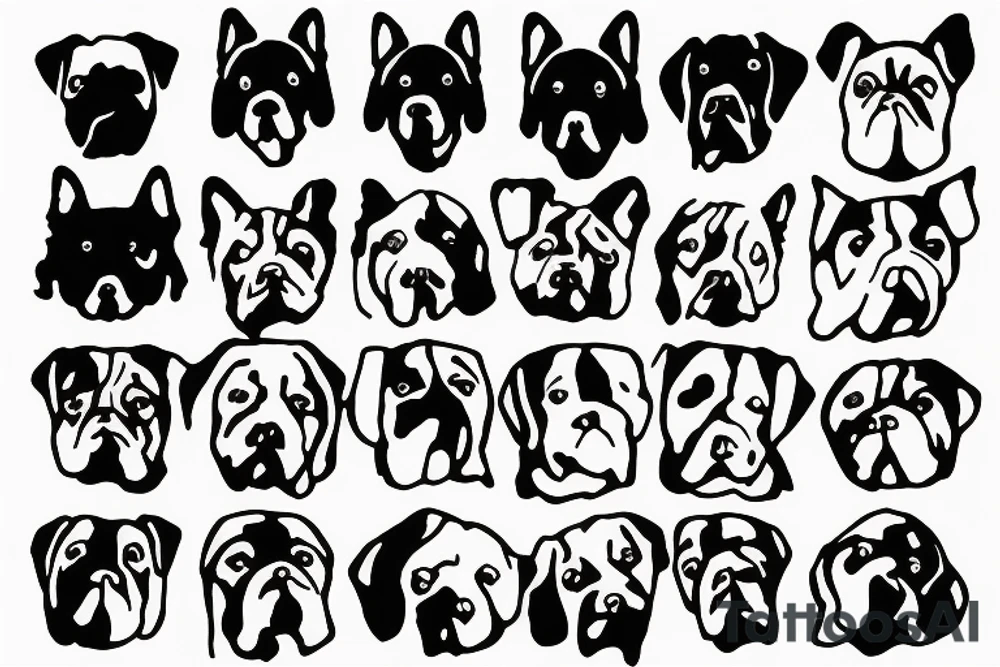 Simple dog print for memorial tattoo idea
