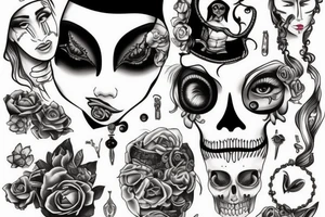 female pirate tattoo idea