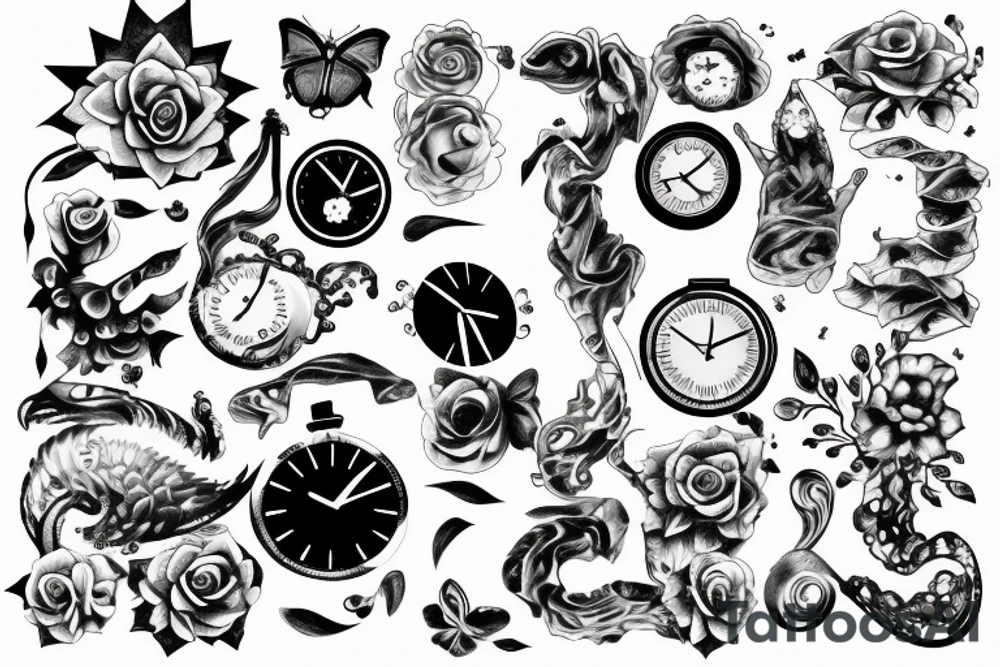 Representation of time tattoo idea