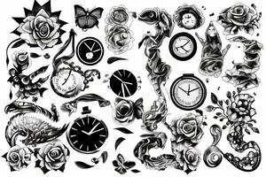 Representation of time tattoo idea