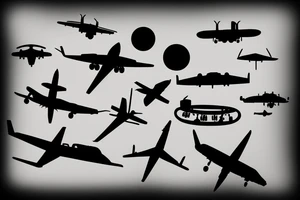 silhouette of a plane tattoo idea