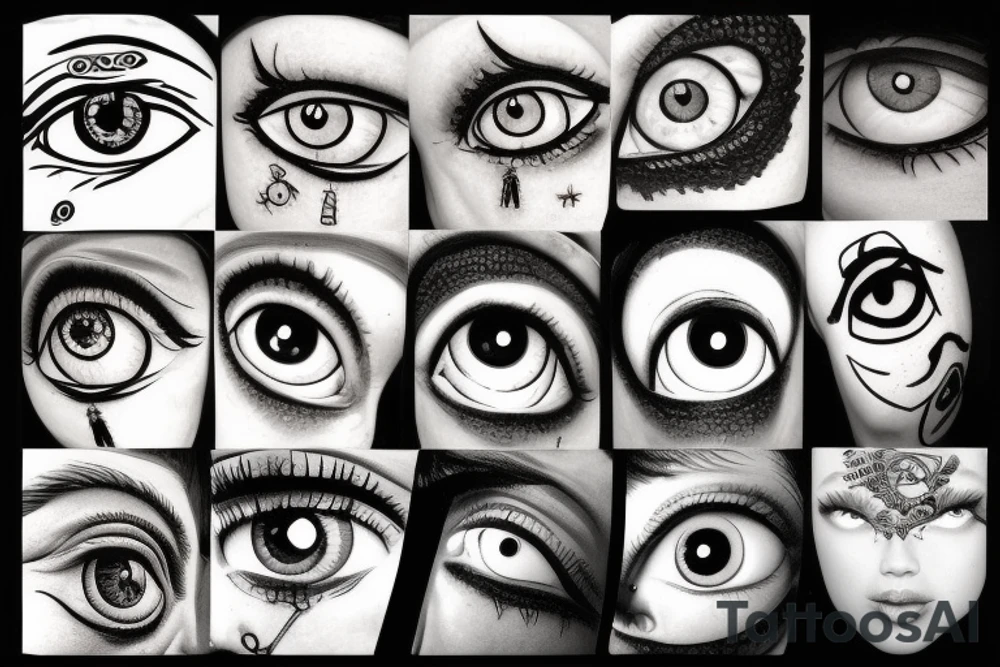 an eye tattoo idea