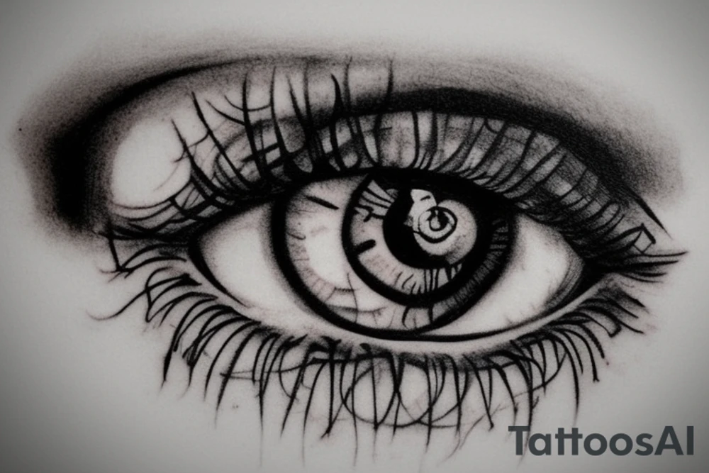 an eye tattoo idea