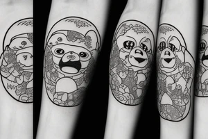 The face of a bear tattoo idea