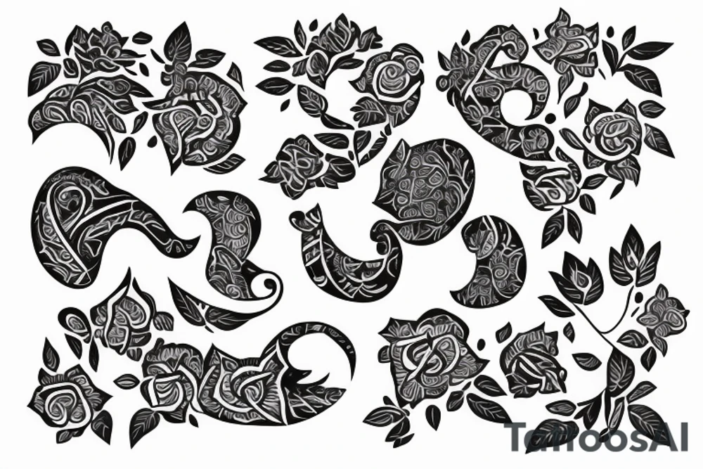 Design incorporating my wife and daughter name. Riva and Rashmi tattoo idea