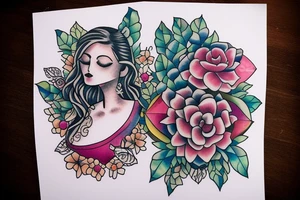 Design incorporating my wife and daughter name. Riva Rashmi tattoo idea