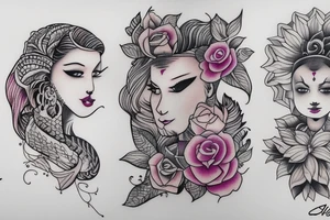 Design incorporating my wife and daughter name. Riva Rashmi tattoo idea