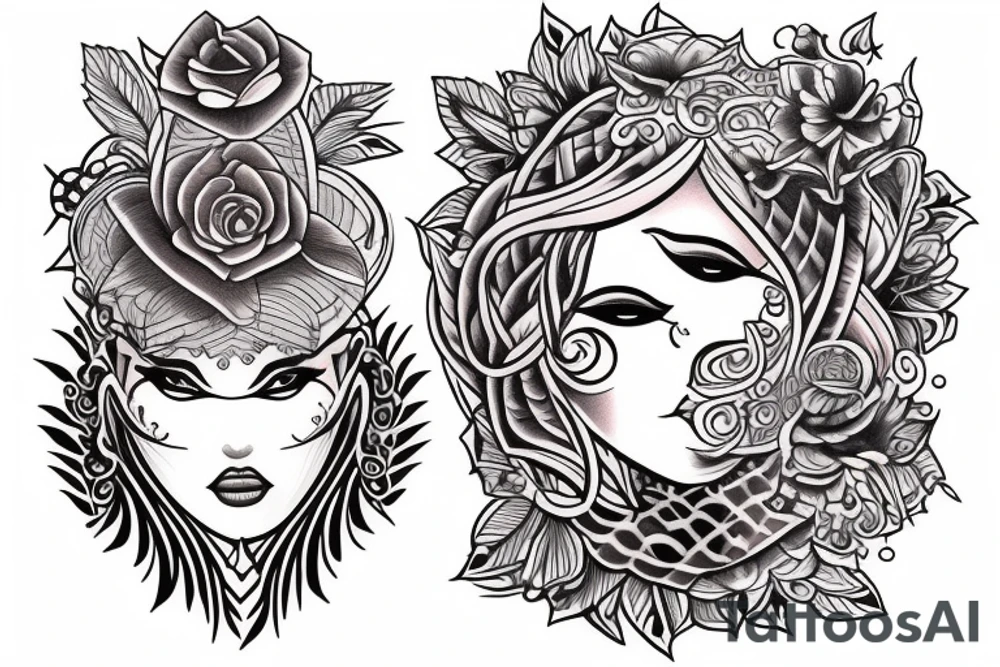 Design incorporating my wife and daughter name. Riva Rashmi tattoo idea