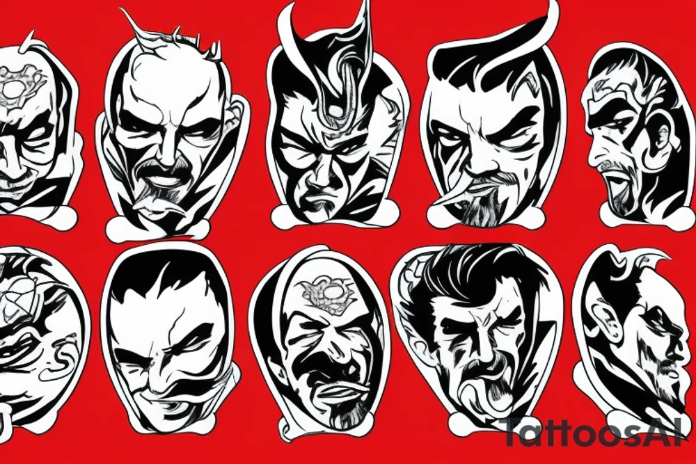 Dr strange on a skateboard tattoo idea