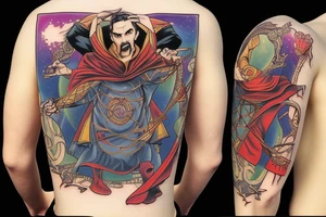 Dr strange on a skateboard tattoo idea