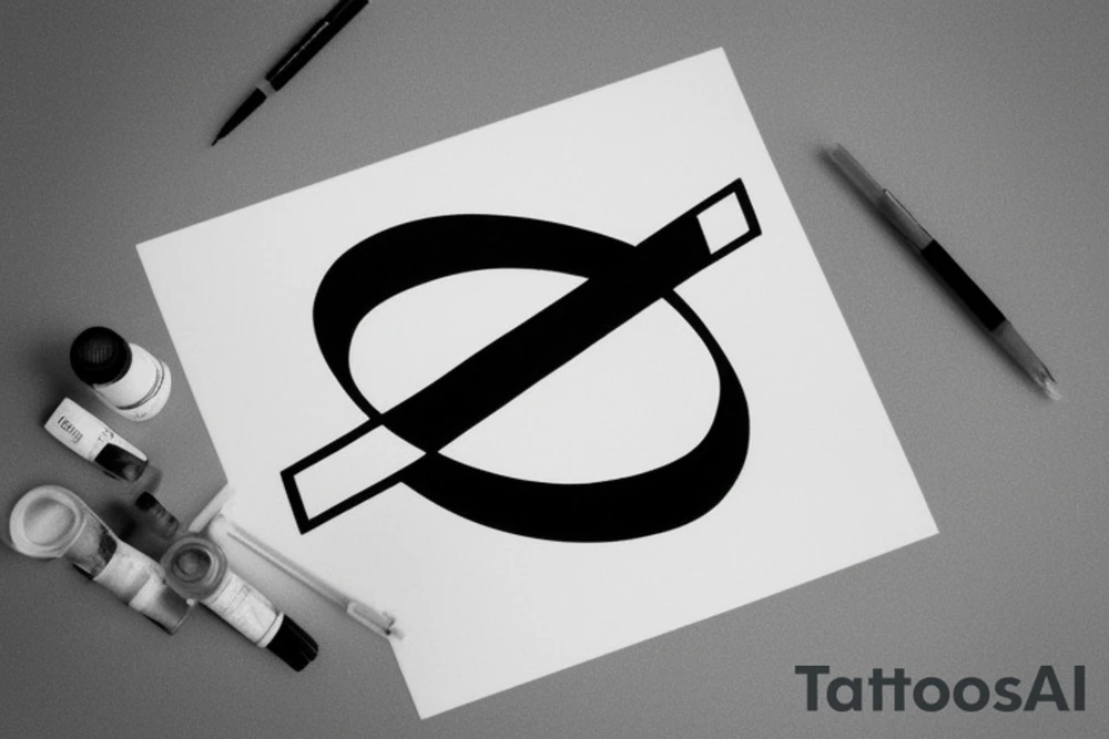 The name “Paula” incorporated into an infinity sign. Plain and simple. Minimalistic tattoo idea