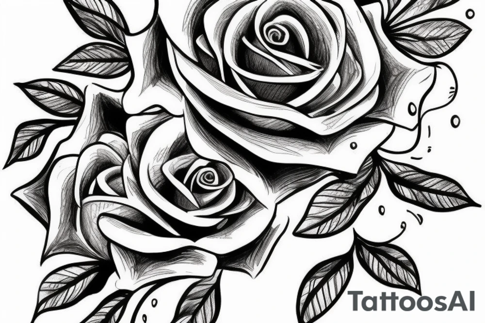 Rose tattoo idea