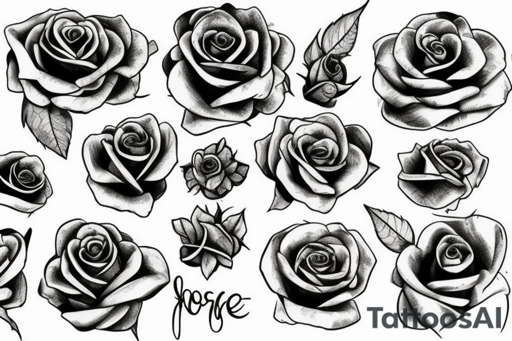 Rose tattoo idea