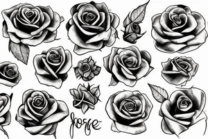 Rose tattoo idea