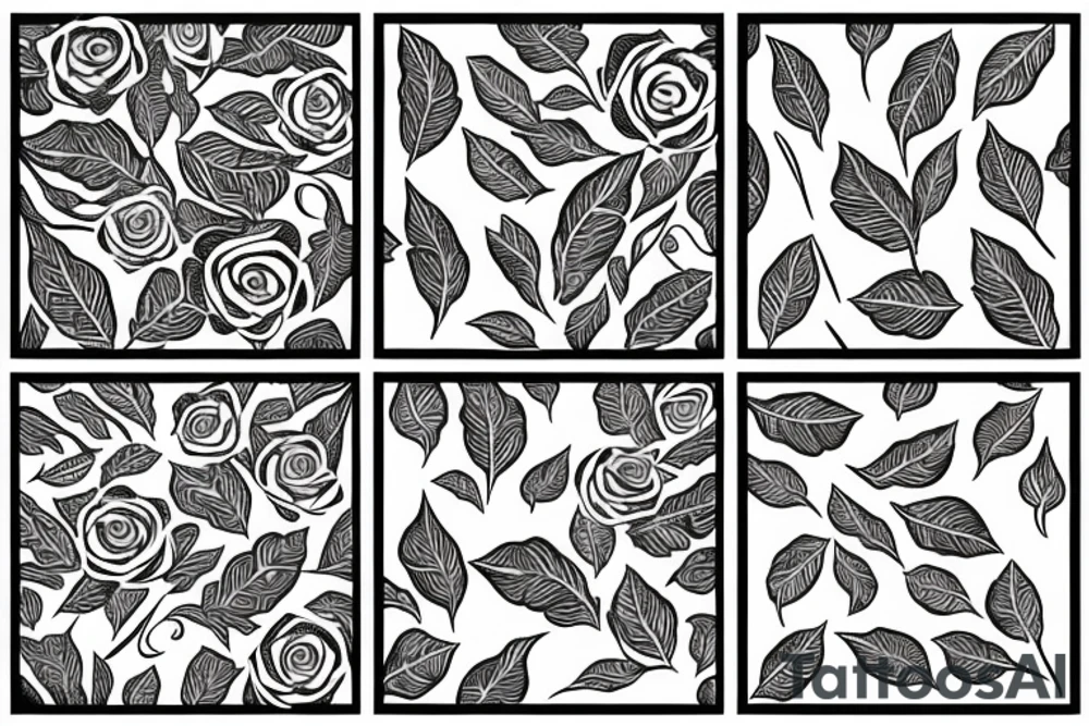 Rose
Ivy leaf
Tribal tattoo idea