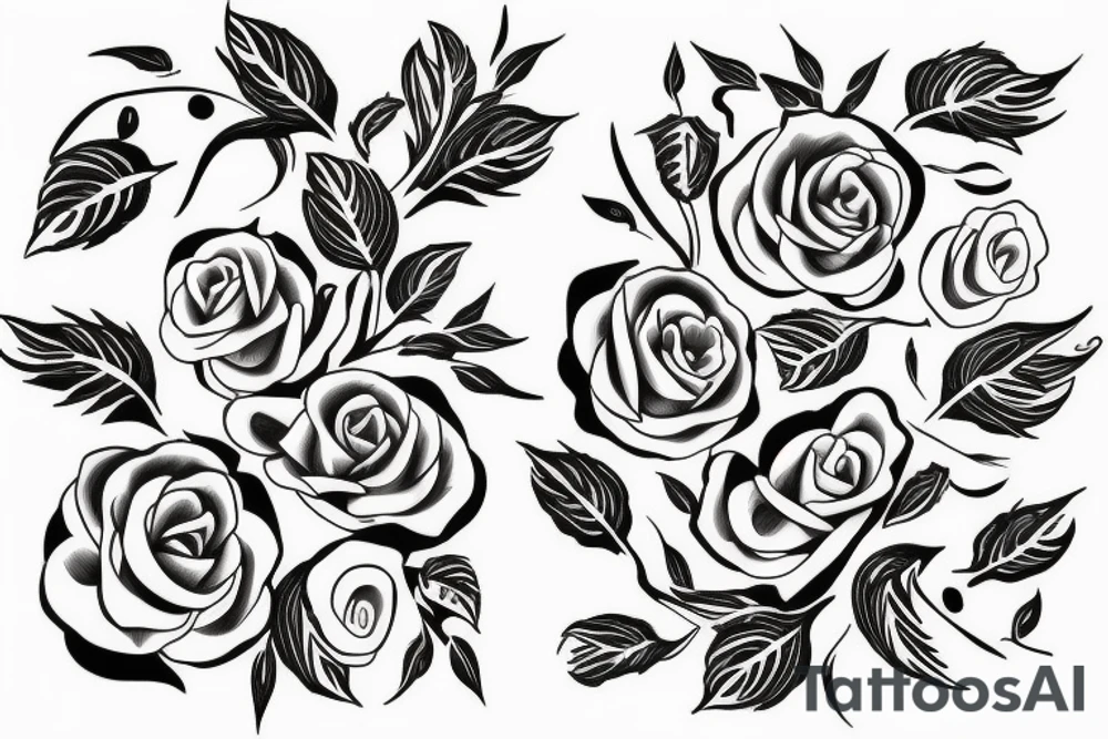 Rose
Ivy leaf
Tribal tattoo idea