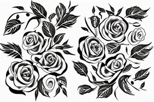 Rose
Ivy leaf
Tribal tattoo idea