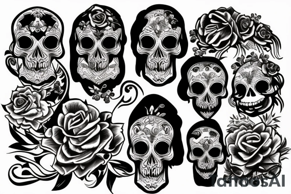 Skull tattoo idea