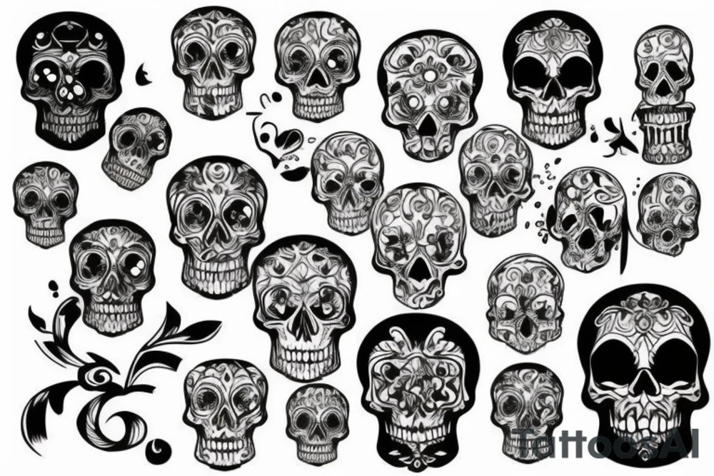 Skull tattoo idea