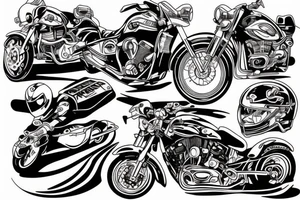 motorcycle tattoo idea