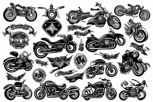 motorcycle tattoo idea