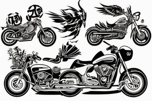 motorcycle tattoo idea
