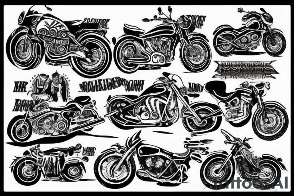motorcycle quotes tattoo idea