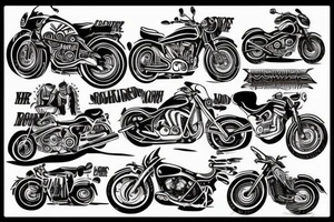 motorcycle quotes tattoo idea