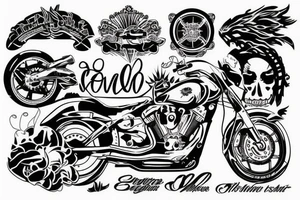 motorcycle quotes tattoo idea