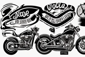 motorcycle quotes tattoo idea