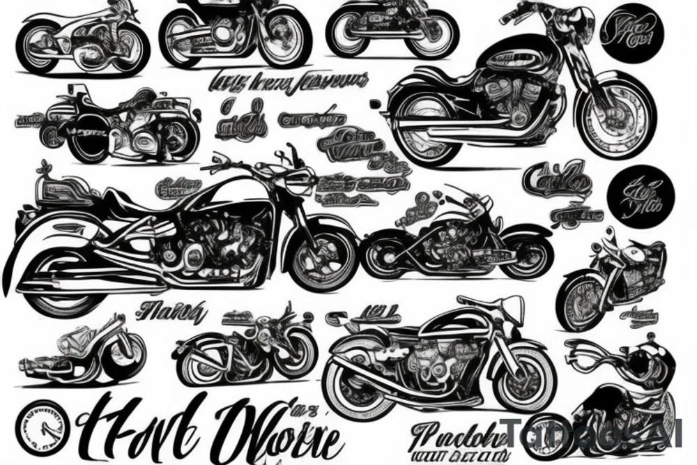 motorcycle quotes tattoo idea