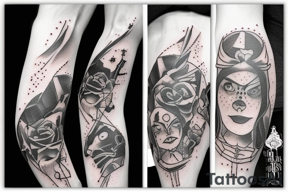 Siblings four love hate tattoo idea